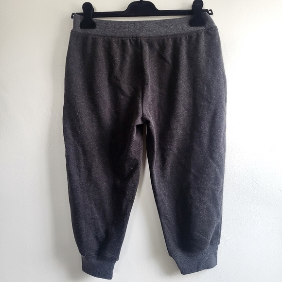 New ATM French Terry Pull-On Slim Fit Cropped Charcoal Jogger Sweatpants Medium - Picture 12 of 14